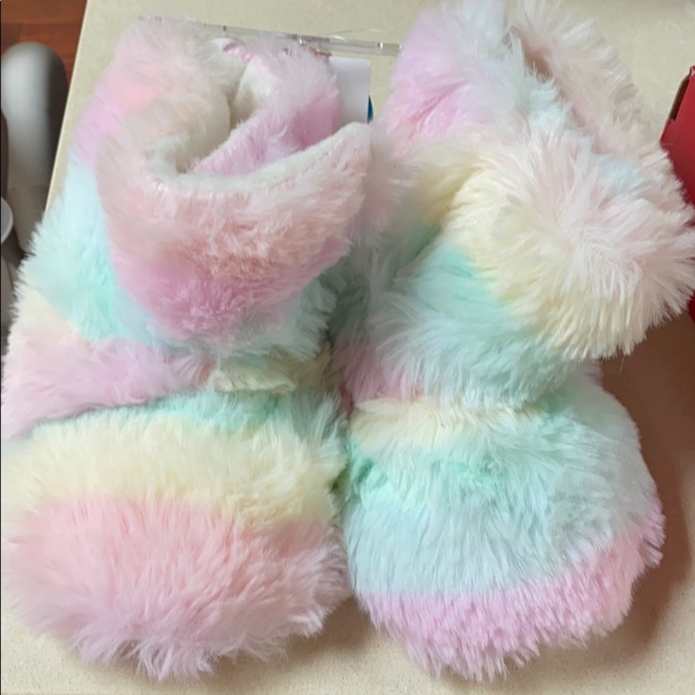 Carters New Rainbow Toddle Slippers
